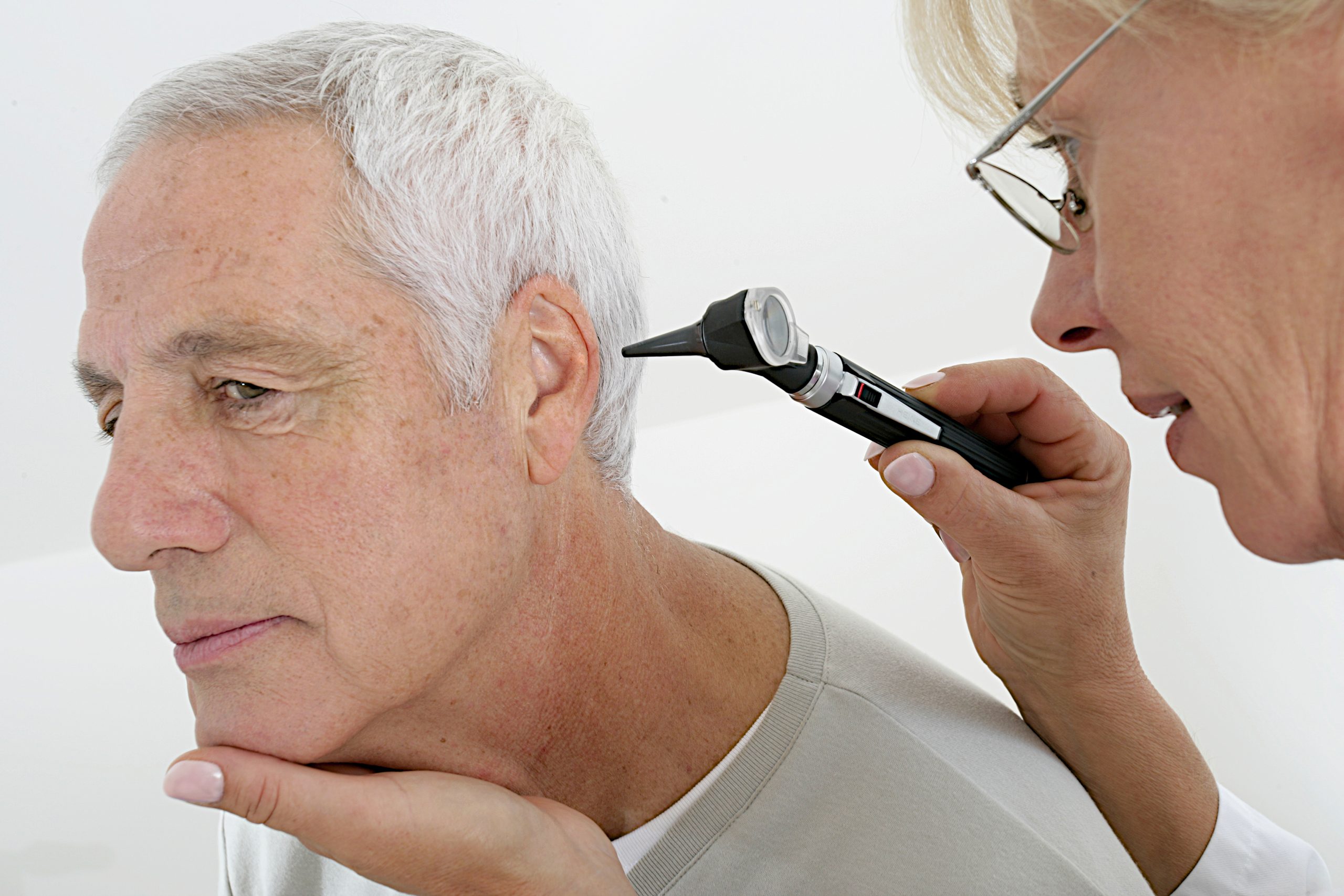 Checking hearing loss in senior